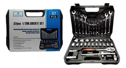 Set Juego De Llaves Dados Chicharra 37pz