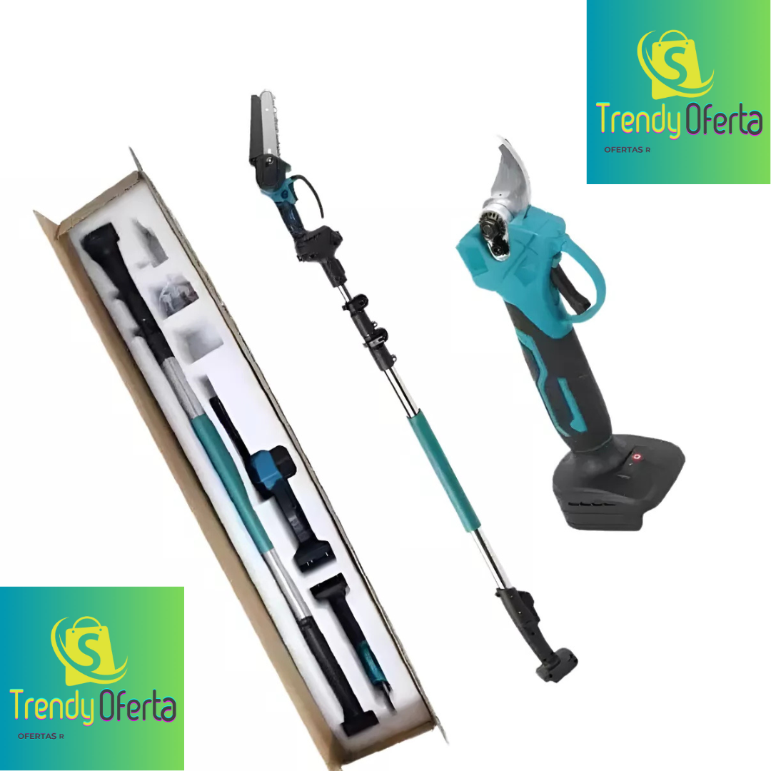 Kit Tijera Jardinera + Motosierra + Telescopica