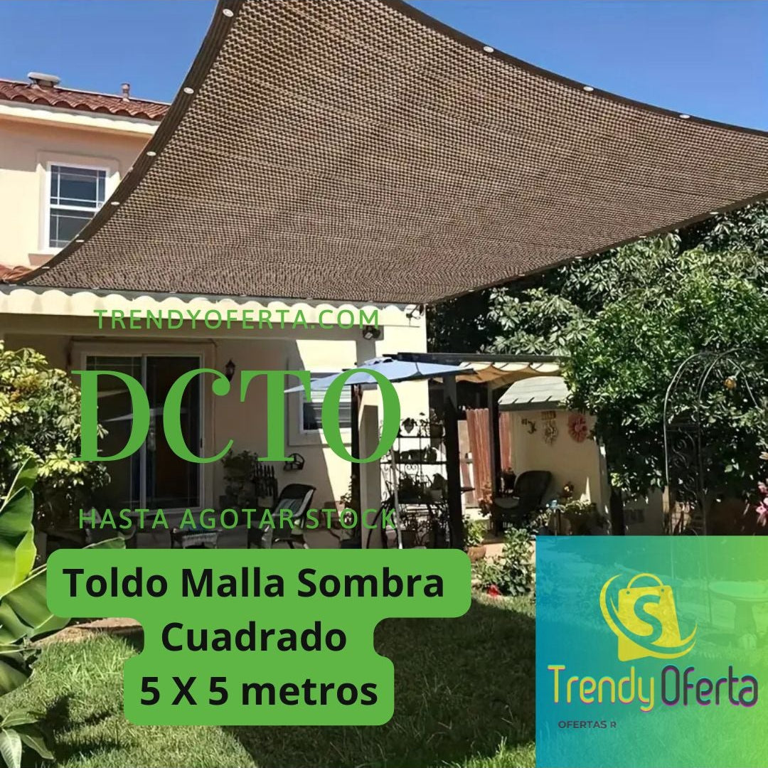 Toldo Sombra Cuadrado 5 X 5 metros