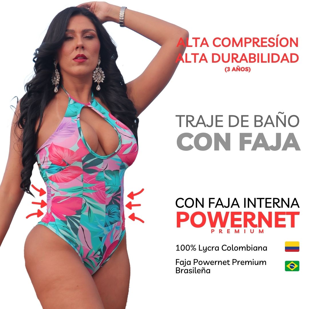 TRAJE DE BAÑO CON FAJA 3500 BRASILEÑA