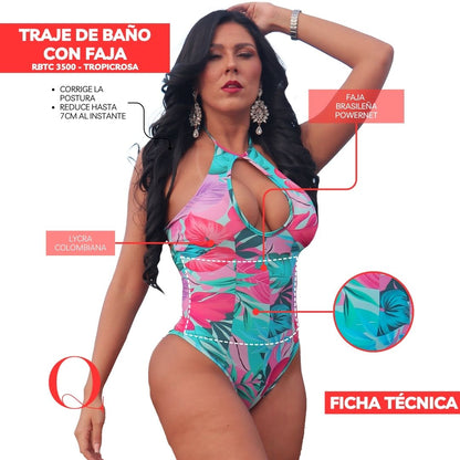 TRAJE DE BAÑO CON FAJA 3500 BRASILEÑA