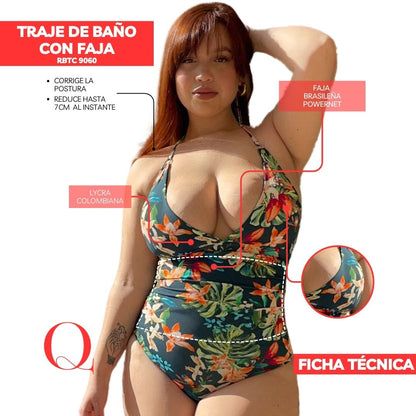 TRAJE DE BAÑO CON FAJA 9060 Swimsuit