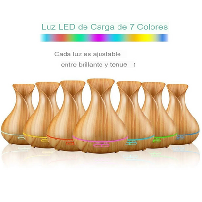 Humidificadora de Madera Estilo Clásico
