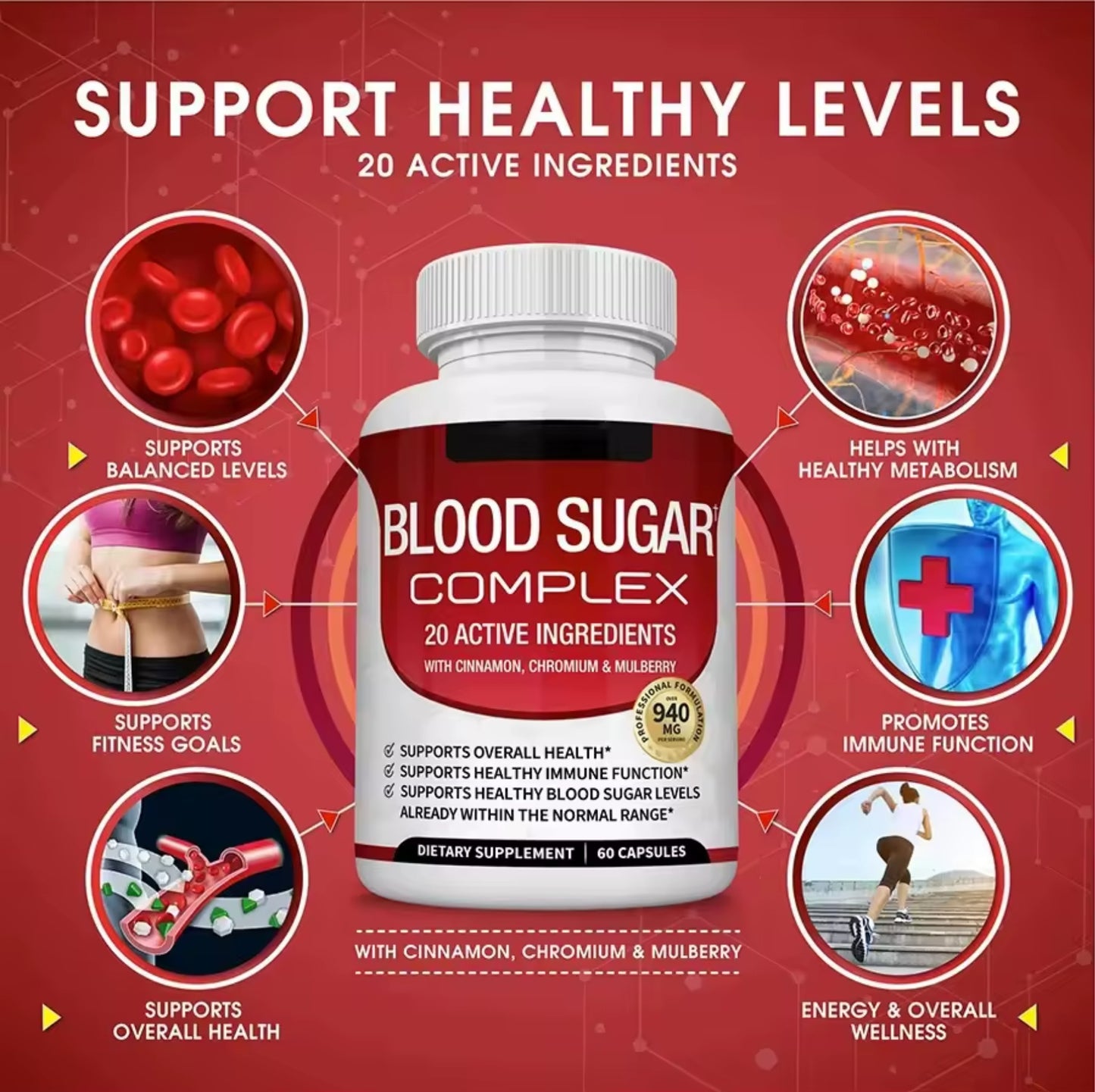 BLOOD SUGAR COMPLEX 20 Ingredientes