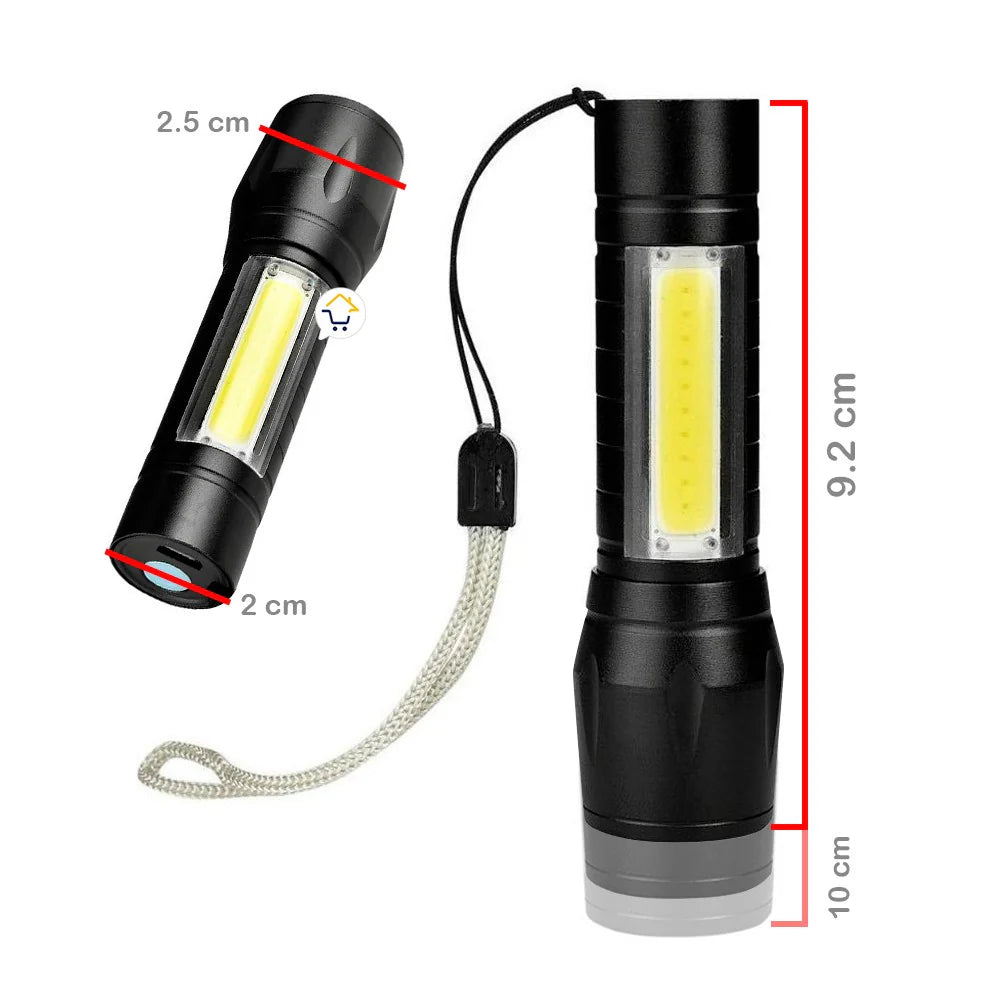 Mini Linterna Tactica Led Recargable Usb