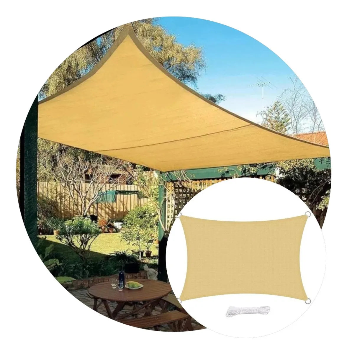 LONA TOLDO VELA 5 x 5 Metros