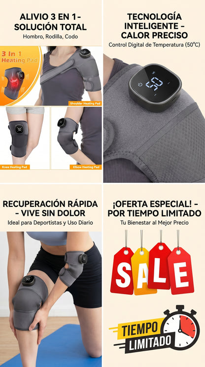 3 EN 1 - RODILLERA ELECTRICA RECARGABLE