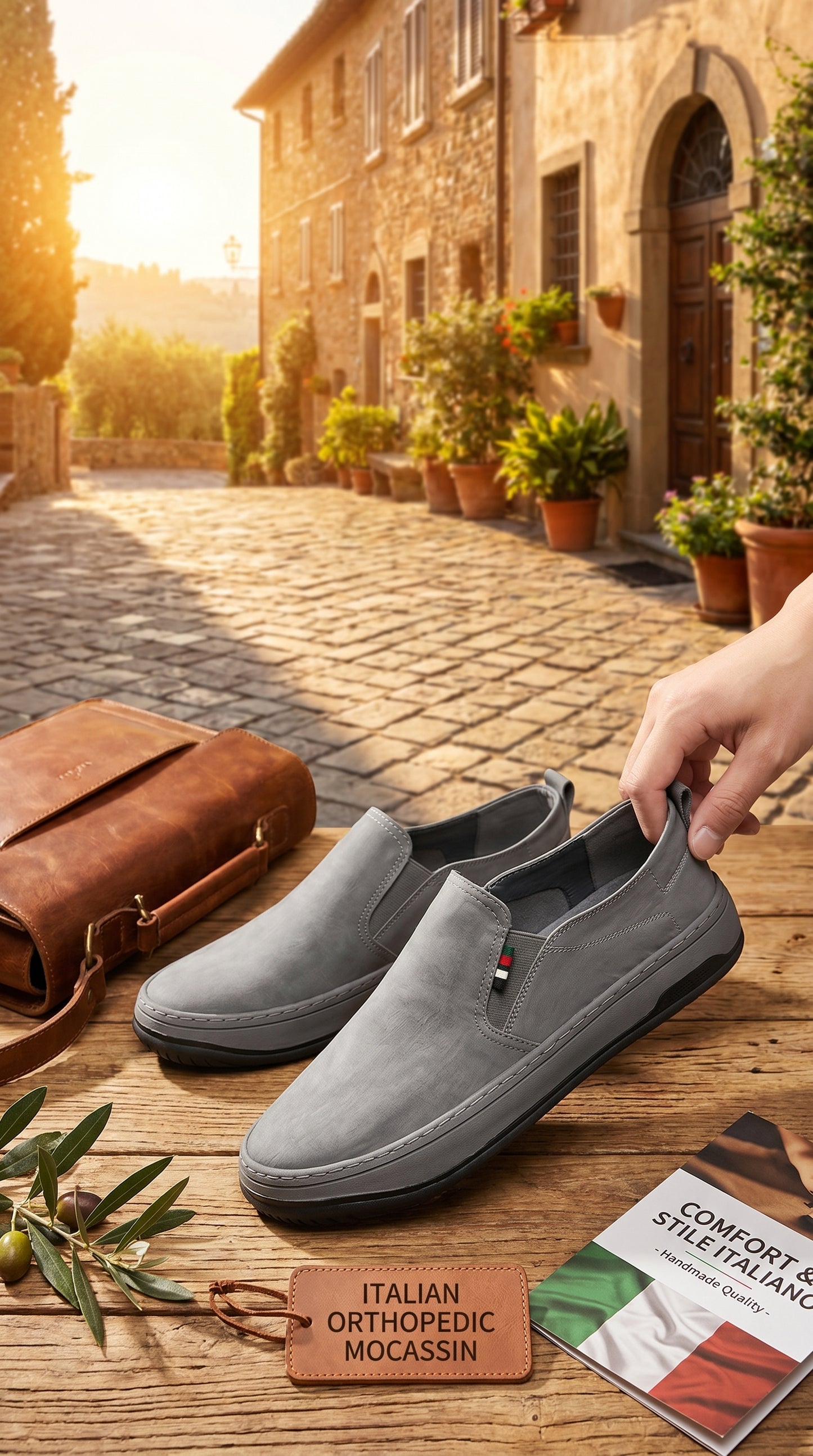 MOCASIN ORTOPEDICO ITALIANO
